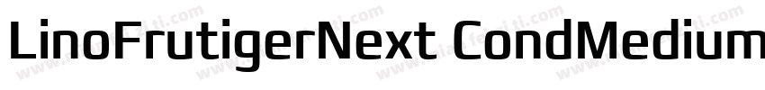 LinoFrutigerNext CondMedium字体转换